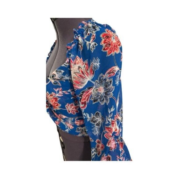 NWT Misa Los Angeles Ancora Floral Tie Crop Top Cotton - Picture 5 of 10